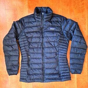 Patagonia Down Sweater Jacket Black Puffer Size XS EUC